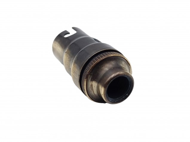 Candle lamp holder SBC B15 brushed antique finish 10MM thread 