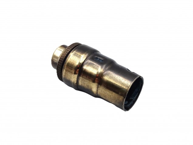 Candle lamp holder SBC B15 brushed antique finish 10MM thread 