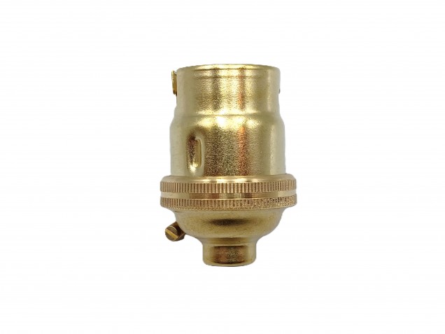 BRASS Bayonet Cap Lamp Holder B22 PLAIN SKIRT