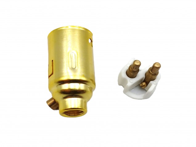 BC Lamp Holder 2 part earthed