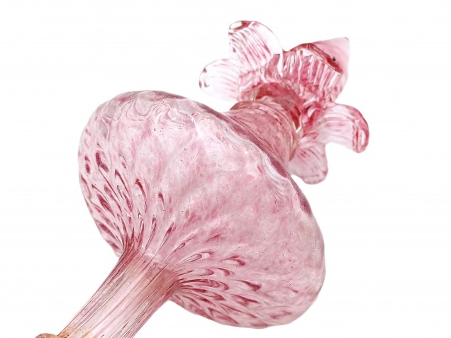 Pink Murano Chandelier Finial Circa 1880 
