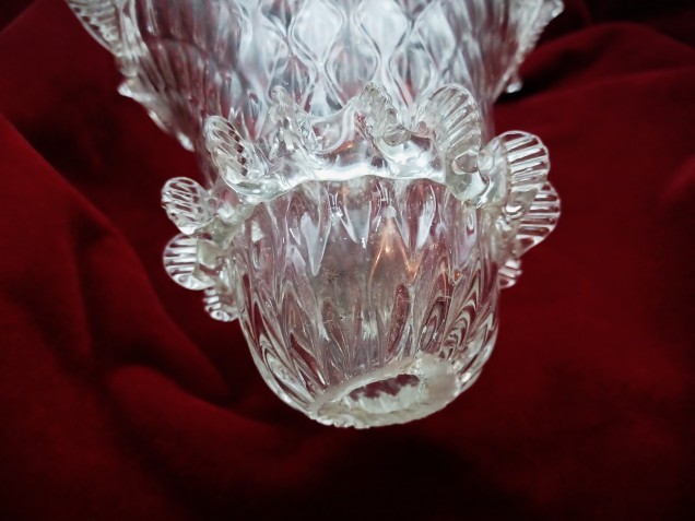 Murano Chandelier Glass Top Canopy Circa 1800