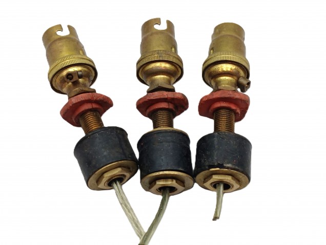 Vintage Lamp Holder And Bung Set