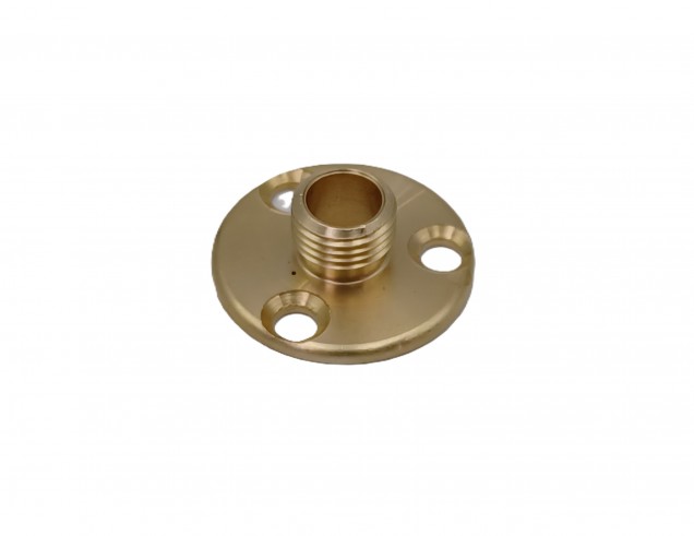 Raw Solid Brass Mounting Plate for Lampholders 10mm metric thread 25mm wide