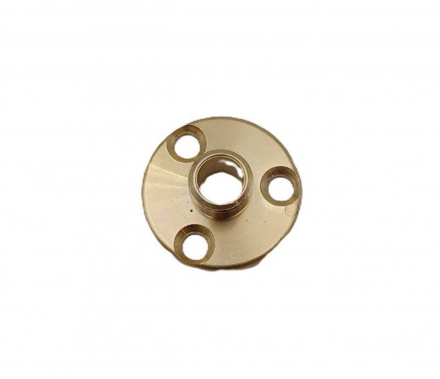 Raw Solid Brass Mounting Plate for Lampholders 10mm metric thread 25mm wide
