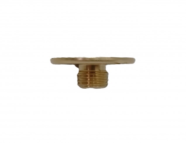 Raw Solid Brass Mounting Plate for Lampholders 10mm metric thread 25mm wide