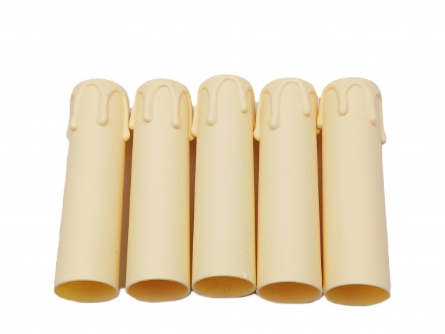 Chandelier Candle Tubes Cream drip Plastic 105mm x 26mm