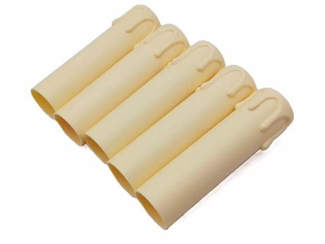 Chandelier Candle Tubes Cream drip Plastic 105mm x 26mm