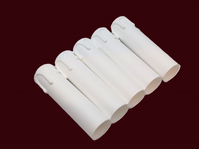 Candle Tube White Drip Plastic 100mm x 24mm