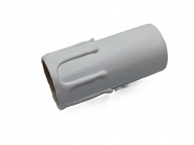 Hand made candle Tubes white Drip Card 80mm x 32mm 5 pack 