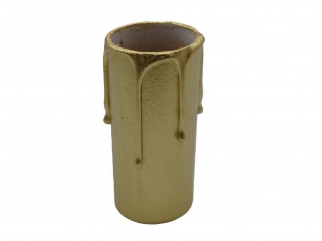 Candle Tubes gold Drip Card 80mm x 32mm 5 pack 