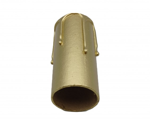 Candle Tubes gold Drip Card 80mm x 32mm 5 pack 