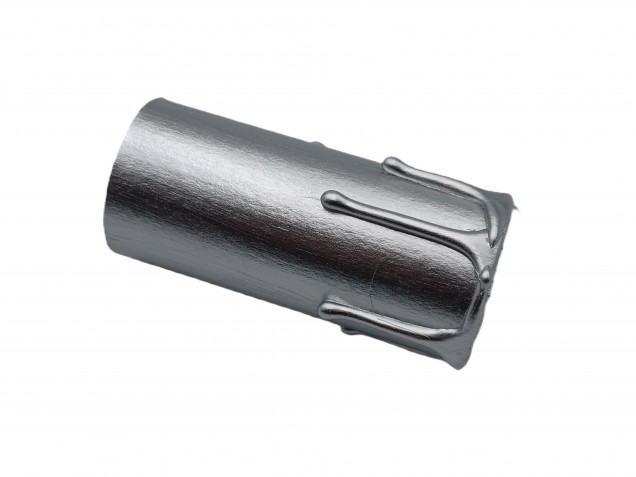 Chandelier Candle Tubes silver Drip Card 80mm x 32mm 5 pack