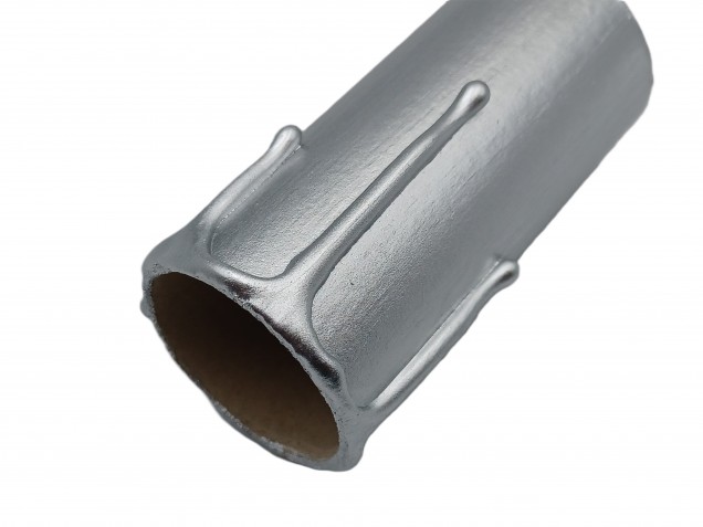 Chandelier Candle Tubes silver Drip Card 80mm x 32mm 5 pack