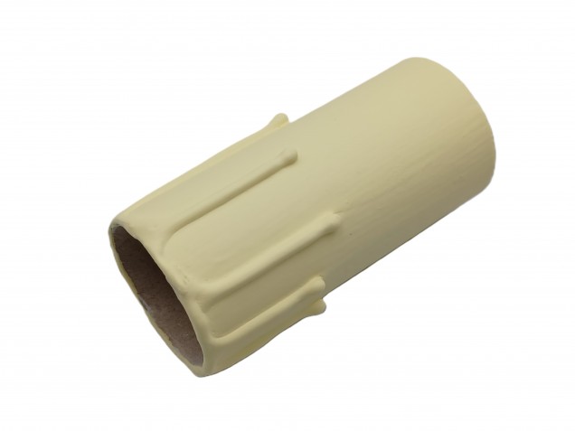 Chandelier Candle Tubes cream Drip Card 80mm x 32mm 5 pack 