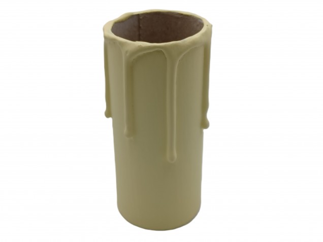 Chandelier Candle Tubes cream Drip Card 80mm x 32mm 5 pack 