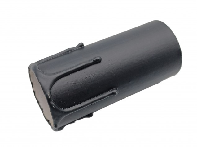 Candle Tubes black Drip Card 80mm x 32mm 5 pack