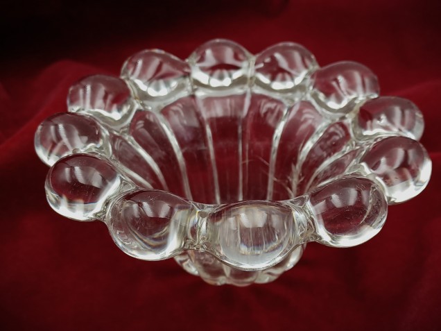 RARE VINTAGE CHANDELIER GLASS TOP CANOPY