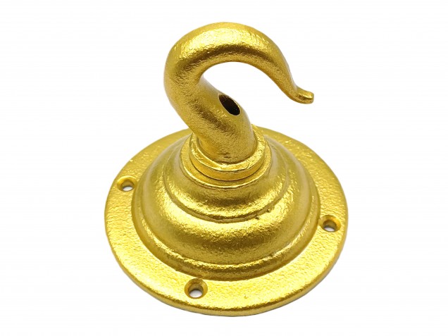 Gold chandelier hook heavy duty cast iron ceiling hook and screws