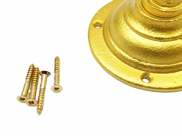 Gold chandelier hook heavy duty cast iron ceiling hook and screws
