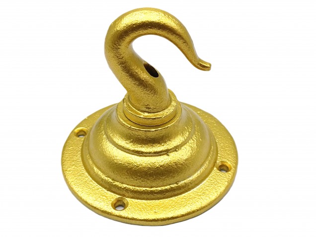 Gold chandelier hook heavy duty cast iron ceiling hook and screws