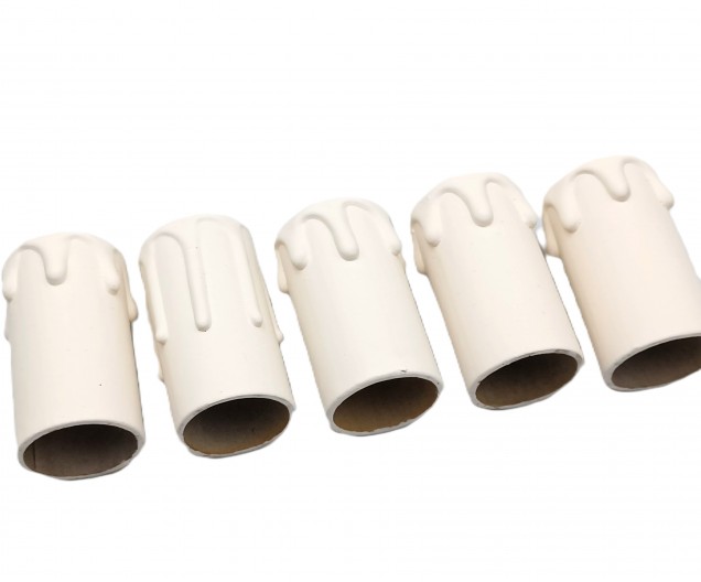 Candle Tubes magnolia Drip Card 55mm x 26mm 5 pack  