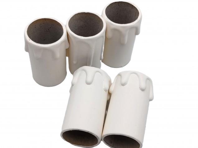 Candle Tubes magnolia Drip Card 55mm x 26mm 5 pack  