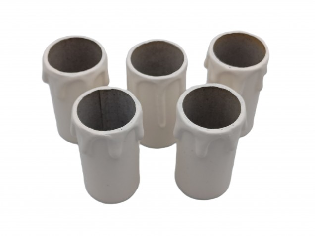 Candle Tubes magnolia Drip Card 55mm x 26mm 5 pack  