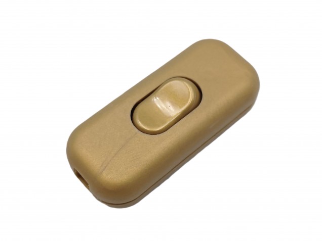 Inline Torpedo lamp switch light switch 2 or 3 core GOLD