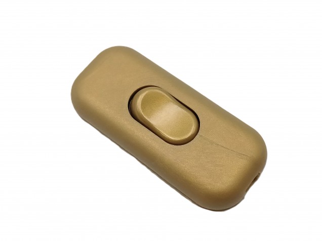 Inline Torpedo lamp switch light switch 2 or 3 core GOLD