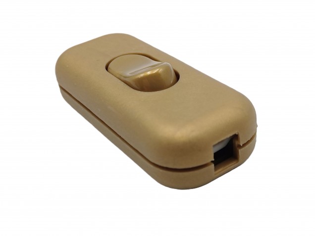 Inline Torpedo lamp switch light switch 2 or 3 core GOLD