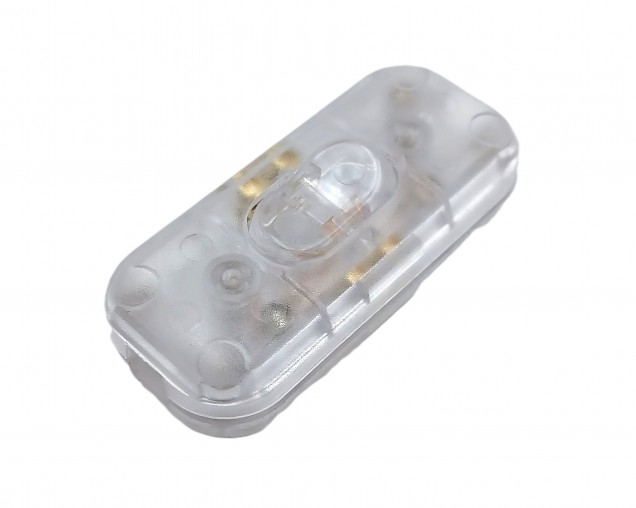 Inline Torpedo lamp switch-light switch 2 or 3 core CLEAR