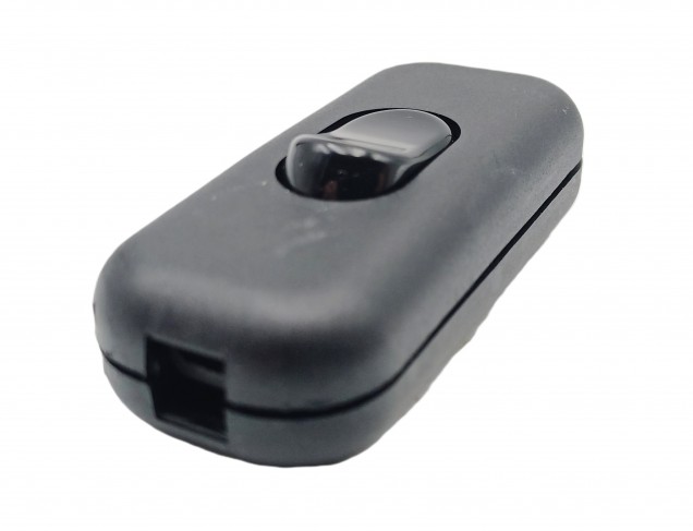 Black Inline Torpedo lamp switch light switch 2 or 3 core