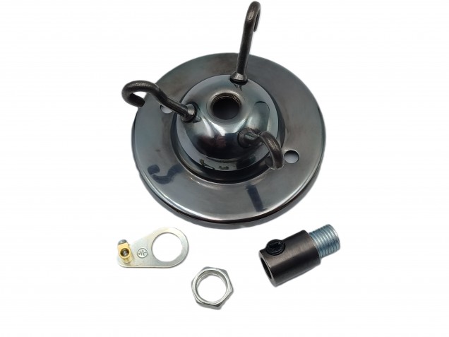 3 Hook Ceiling Pendant Set Dark Bronze Complete With Chain Cable And Lamp Holder