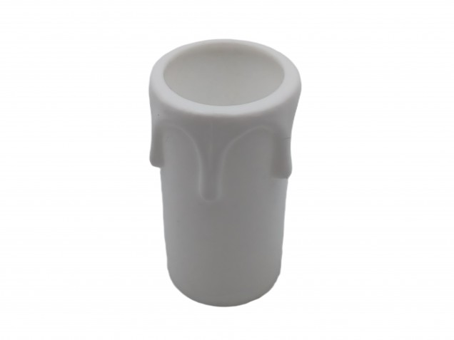Candle Tubes sleeves white drip tube Plastic 53mm x 26mm