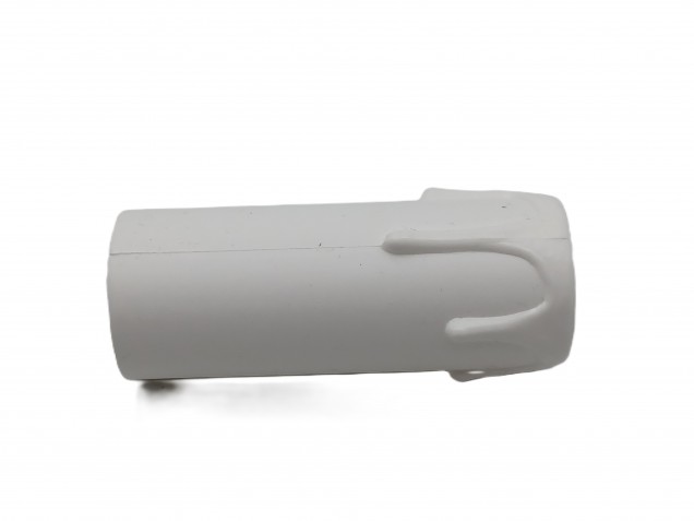 Chandelier Candle Tube Plastic White Drip 65mm x 24mm