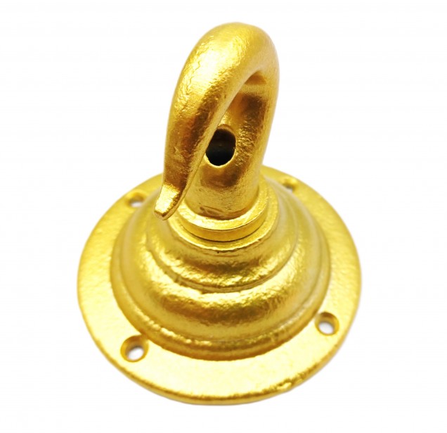 Chandelier Hook Heavy Duty Gold Cast Iron Ceiling Hook and Chain