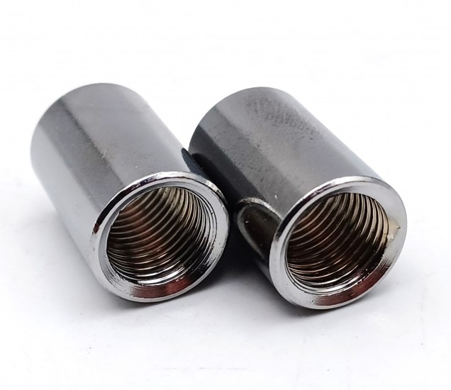Coupler 10mm Internal Thread Chrome 2 pack