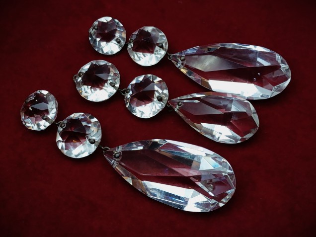 Pear Drop Antique Chandelier Hand Cut Perry And Co. Crystal Chandelier Drop