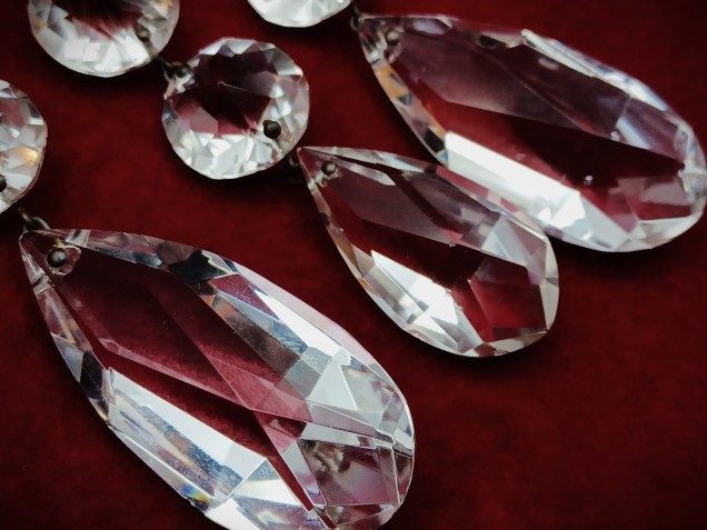 Pear Drop Antique Chandelier Hand Cut Perry And Co. Crystal Chandelier Drop