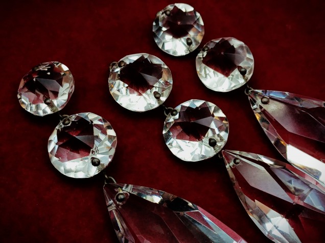 Pear Drop Antique Chandelier Hand Cut Perry And Co. Crystal Chandelier Drop