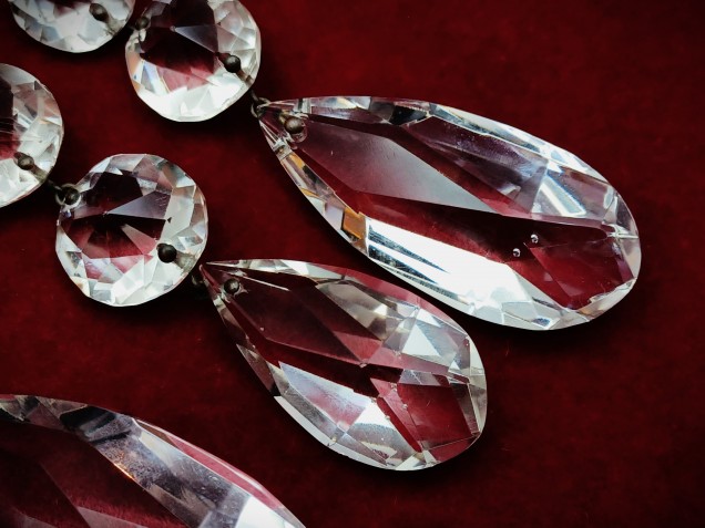 Pear Drop Antique Chandelier Hand Cut Perry And Co. Crystal Chandelier Drop