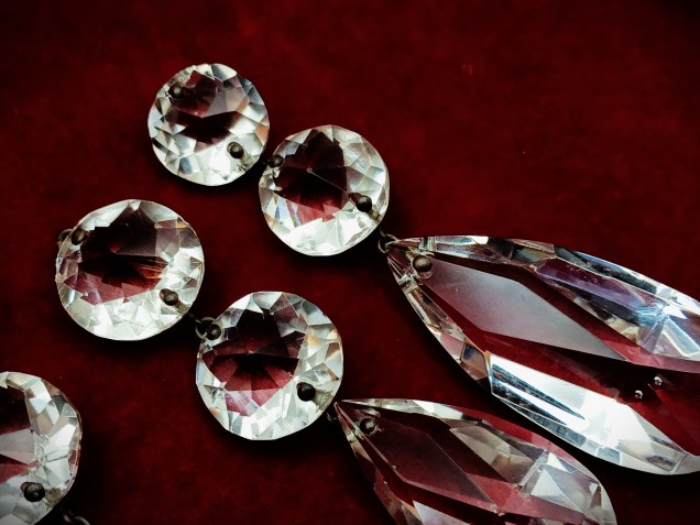 Pear Drop Antique Chandelier Hand Cut Perry And Co. Crystal Chandelier Drop