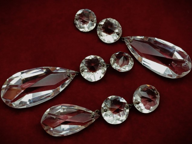 Pear Drop Antique Chandelier Hand Cut Perry And Co. Crystal Chandelier Drop