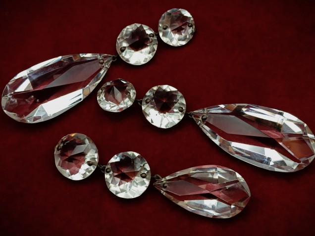 Pear Drop Antique Chandelier Hand Cut Perry And Co. Crystal Chandelier Drop