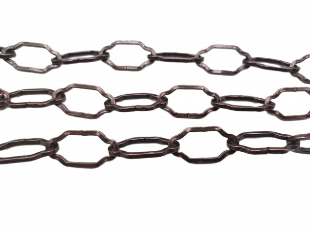 3 Hook Ceiling Pendant Set Antique Brass Complete With Chain Cable And Lamp Holder 