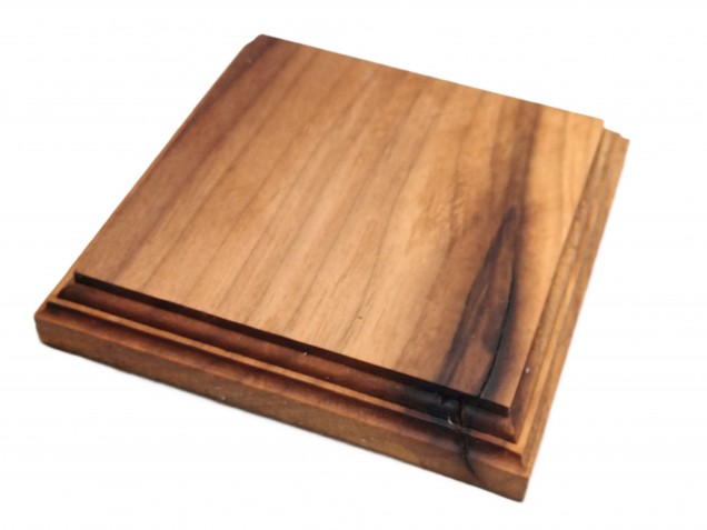 American black walnut square wooden ceiling pattress