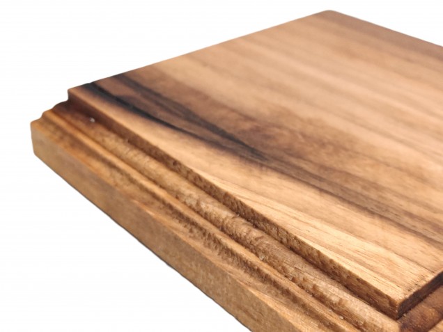 American black walnut square wooden ceiling pattress