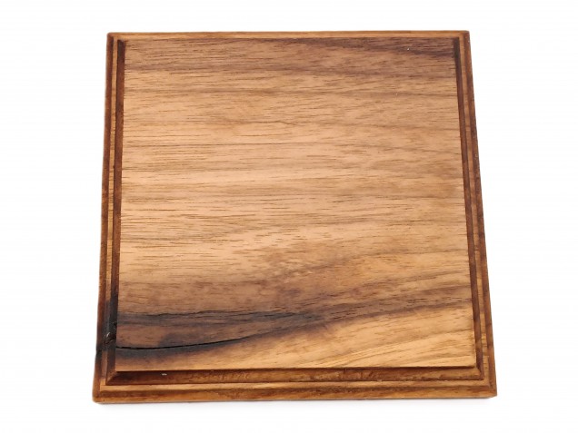 American black walnut square wooden ceiling pattress