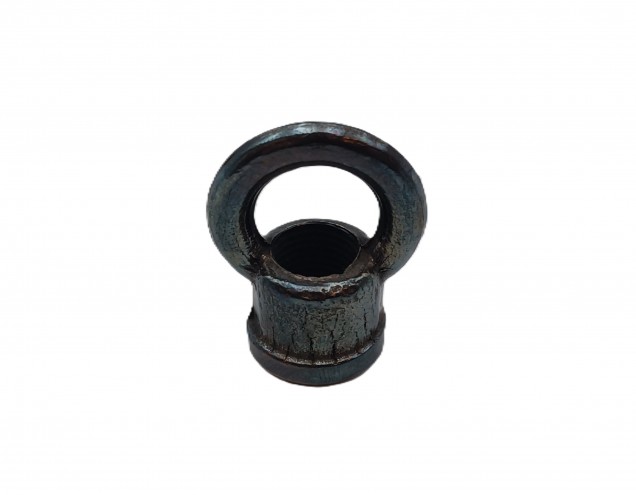 chandelier ceiling  hook closed loop in old bronze 10mm thread 22mm dia